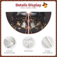 thumbnail image 3 of Lukts Royal Skull With Golden Crown Print Color Life Christmas Tree Skirt, Winter Holiday Tree Mat Decoration ,Can be Used as A Shawl-30", 3 of 6