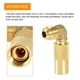 thumbnail image 4 of Greeniant Conector de tanque de Conexión rápida 9/16 a 5/8 Conector de tanque de propano Adaptador de conexión de latón para estufa carpas, 4 of 6