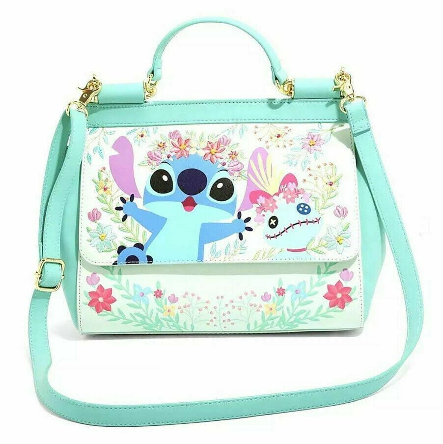Loungefly Disney Lilo & Stitch Scrump Beach Flowers Hand Bag Satchel