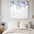 thumbnail image 4 of Purple Botanical Wall Art Painting on Canvas, Spring Weeping Eucalyptus Leaves Canvas Art Home Prints Wall Art Framed Modern Artwork for Living Room Bedroom Wall Decor 8x8in, 4 of 9