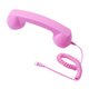 thumbnail image 5 of Teléfono retro con cable, auricular USB-C, receptor telefónico para llamadas desde dispositivos móviles o computadoras. rosa, 5 of 9