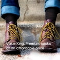 thumbnail image 5 of OWNTIDE 5-Pack Men's Dress Crew Socks, Ultra Thin Lightweight Breathable Cotton Socks, 5 of 5