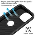 thumbnail image 4 of Xhy Compatible with iPhone 13 Mini Case, Heavy Duty Hard Shockproof Armor Protector Case Cover for iPhone 13 Mini Phone Case (Black), 4 of 7