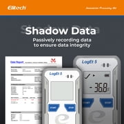 Elitech Refrigerator Thermometer LogEt5TE USB Digital Temperature Data Logger with External Probe Reusable Recorder with Shadow Data 32000 Points