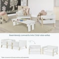 thumbnail image 6 of Dream on Me Osko Convertible Toddler Bed, JPMA & Greenguard Gold Certified, White/Natural, 6 of 8