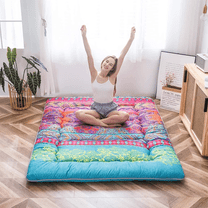 GOODONE Japanese Floor Mattress Futon Mattress Boho Design Sleeping Mat Twin Size