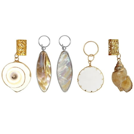 

FRCOLOR 5Pcs Hair Braid Pendants Dreadlock Pendant Hair Ring Headdress (Mixed Style)