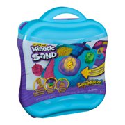Kinetic Sand, SquishMotion Playset with 1lb Play Sand, Stamper & 5 Tools