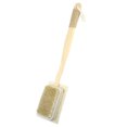 thumbnail image 1 of Cepillo de ducha Unique Bargains con cerdas suaves y lufa Limpiador trasero de doble cara con mango largo, 1 of 8