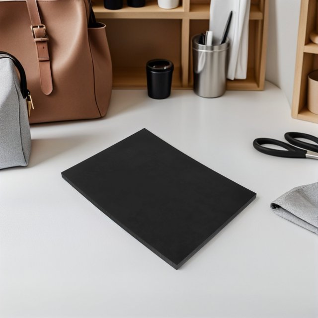 HONMEET Rubber Craft Plate DIY Cutting Mat Black Polyurethane 1Pack for Anti Slip Precision Crafting