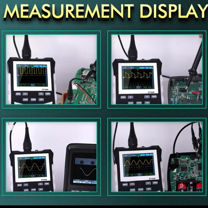 CEORPER Handheld Digital Oscilloscope With 320x240 Display 500Msps Sample Rate