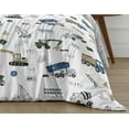 thumbnail image 6 of Sweet Jojo Designs Construction Truck Green and Blue Twin Comforter Set, 6 of 6