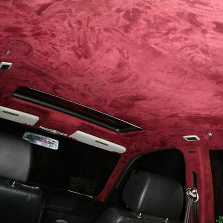 Auto Roof Suede Headliner Fabric By the Yard Droop Replace Upholstery Foam  Back