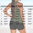 thumbnail image 3 of Women's Solid Color Vintage Print Bikini Set High Waisted Ruched Swimsuit Two Piece Beachwear, 3 of 4