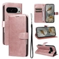 thumbnail image 1 of Wallet Case for Google Pixel 9 Pro XL 5G Flip Cover with Card Slots, Magnetic Stand & Strap Pink, 1 of 7