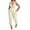 Beige, variant on lulshou Jumpsuits for Women, Womens Fashion Summer Solid Casual Camis Sleeveless Suspender Jumpsuit Women's Jumpsuits, Rompers & Overalls, Wine M