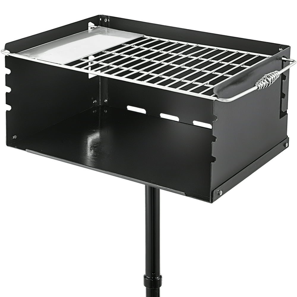 VEVOR Outdoor Park Style Grill 24x16 inch with Reserved Plate Park ...