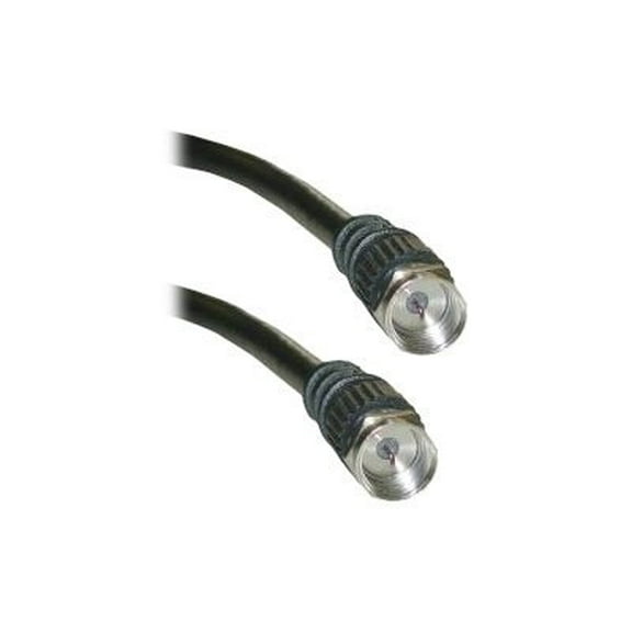 CableWholesale F-pin Connector Male to F-pin Connector Male Cable Connector, 6 Ft, 100 Pack