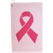 jp lann golf pink ribbon breast cancer awareness golf towel, white/pink, 16 x 24-inch