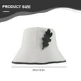 thumbnail image 4 of Free Size Unisex Fisherman Felt Sauna Hat Insulate Water Absorption Bath House White, 4 of 9