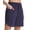 Navy Blue, variant on Women's 7'' Swim Board Shorts High Waisted Beach Shorts Modest Long Swim Bottoms with Liner and Pockets Quick Dry UPF50+ Black XXL