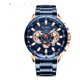 thumbnail image 1 of Reloj Para Hombre Curren 8363 De Cuarzo Seis Pines 45481Blac Azul Como se describe, 1 of 9