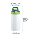 thumbnail image 4 of Japceit Kids Water Bottles 12oz Custom Insulated Stainless Steel Water Bottle For Girls Boys With Name Straw Lid Customized Children Cups Gifts For School Travel 360ML, 4 of 9