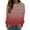 Red, variant on Aofany Womens Long Sleeve Fall Tops Women's Casual Gradient Striped Sweatshirts Crewneck Loose Comfy T-Shirts