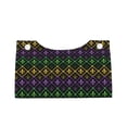 thumbnail image 2 of Kdxio Mardi Gra Geometric Print Tissue Box Cover,Modern PU Leather Rectangular Tissue Box Holder for Bathroom Living Room Bedroom Office Desk Car Home, 2 of 9