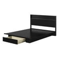 thumbnail image 2 of South Shore Primo Full/Queen Platform Bed and Headboard Set, in Black Oak, 2 of 14