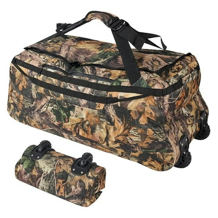 85L/120L/140L Foldable Duffle Bag with Wheels, Large Travel Duffel Bag