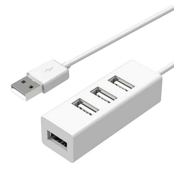 Ultra - Hub USB 2.0 Fin et Portable pour Ordinateur Portable - 4 Ports Multi USB avec Transfert de Données Rapide, Compatible avec Windows, Mac, et Plus