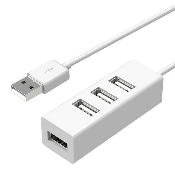 Hub USB 2.0 para portátiles, expansor de puertos USB, transferencia rápida de datos, divisor USB para portátiles, compatible con PC con Windows, compatible con móviles