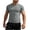 Gray, variant on Cmfcve Workout T Shirt for Men Quick Dry Athletic Compression Summer Tee Breathable Crew Neck Gym Tops Oversized Basic Short Sleeve Tops