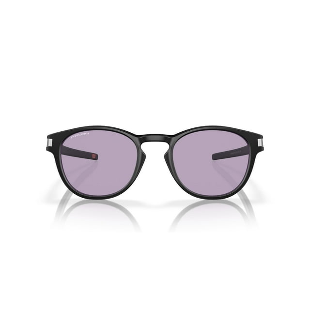 Oakley Lunettes de Soleil Rondes pour Homme Oo9349 Latch Low Bridge Fit, Noir, 53 mm