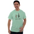 thumbnail image 4 of Life is Crap Funny Christmas Tree Men's Big & Tall Crewneck Graphic Tee Brisco Brands 2X, 4 of 5