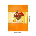 thumbnail image 5 of Fall Thank You Card Thanksgiving 3D Card With Note Tag Creative Fall Greeting Card Thanksgiving Decor For Living Room, 5 of 8