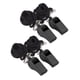 thumbnail image 3 of 4 silbatos portátiles de supervivencia para emergencias y primeros auxilios con cordón para árbitros de fútbol (negros), 3 of 6