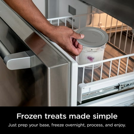 Ninja® CREAMi Breeze Ice Cream Maker and Frozen Treat Maker with 5 One-Touch Programs, White, NC100