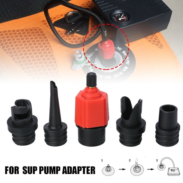 Adaptateur De Pompe SUP Avec 6 Buses – Tube 1 M – Compatible Bateaux Gonflables, Paddle, Kayak, Bouées – Gonflage Rapide Et Facile