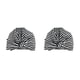 thumbnail image 1 of Kearding Gorros de ducha para el cabello Estampado de flores Impermeable Reutilizable Cubierta de lazo elástico Turbante de baño Sombrero Raya 2Conjunto, 1 of 6