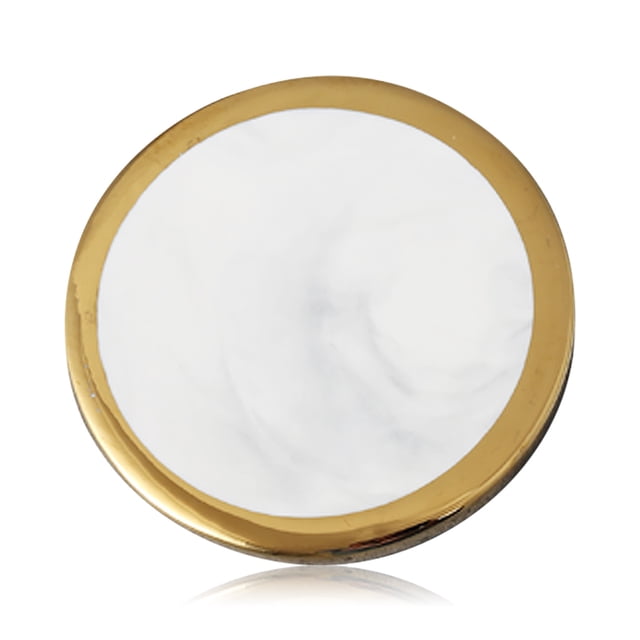 Bebida de cerámica Countertop Protector Protector Oficina Comedor Mesa Mesa Bandeja Holiday Crafts Regalos Arte Bar Café Accesorios Oro Ronda AweSitey HA012722-04