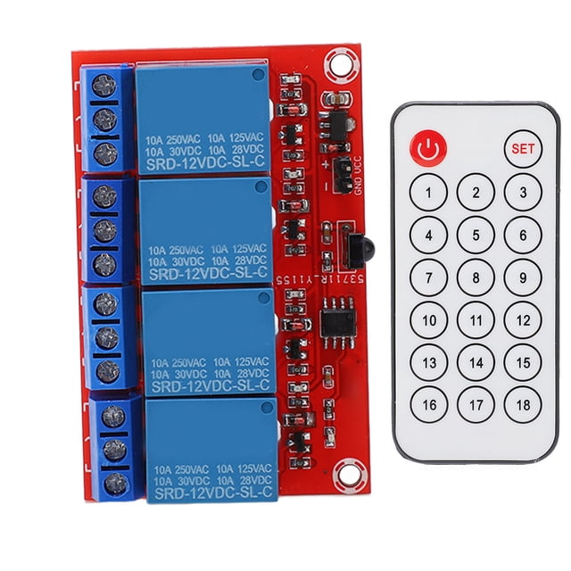 Módulo de relé receptor Bling Bling 4 canales 12 V