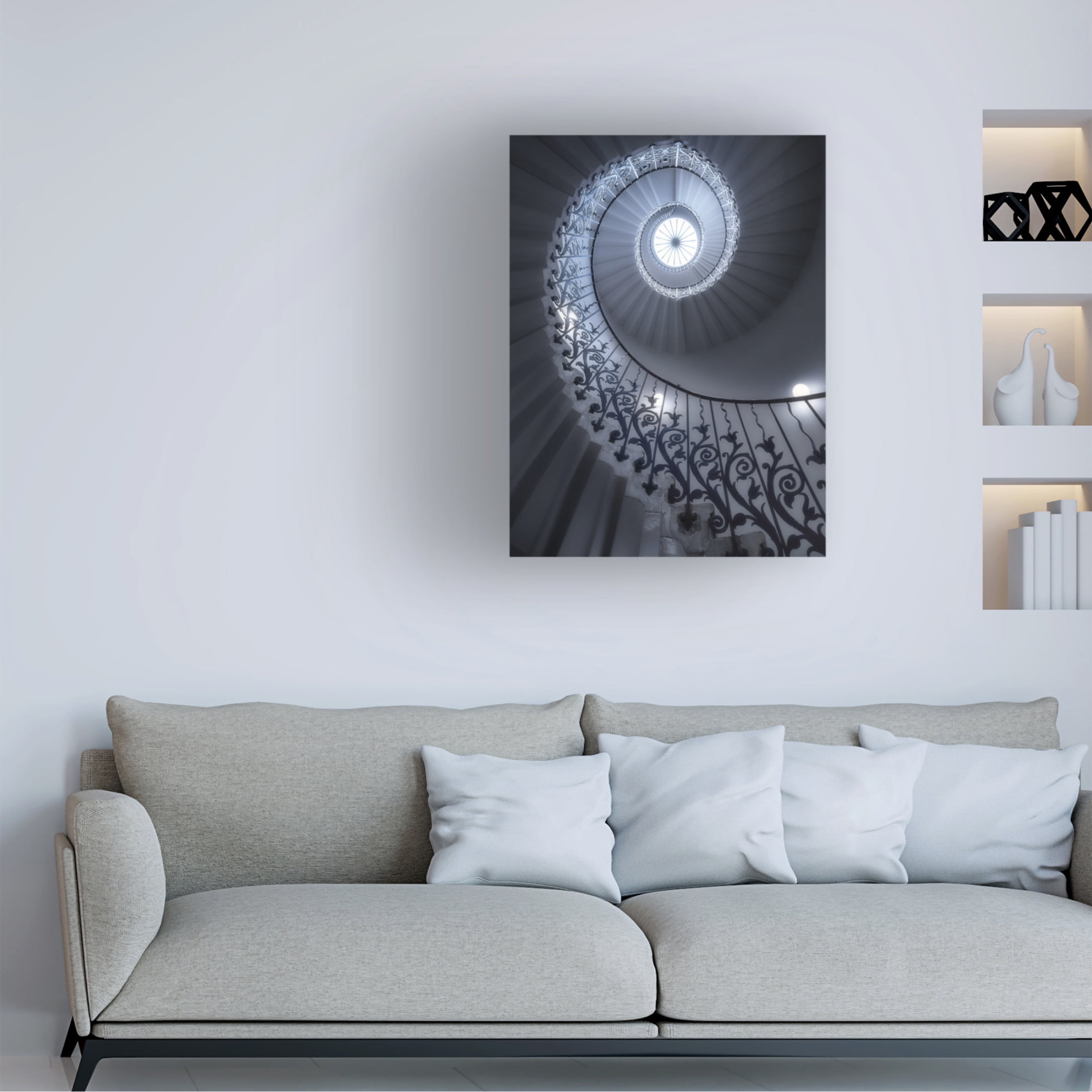 Massimo Cuomo 'Tulip Stairs' Canvas Art - 24 x 32 Inches