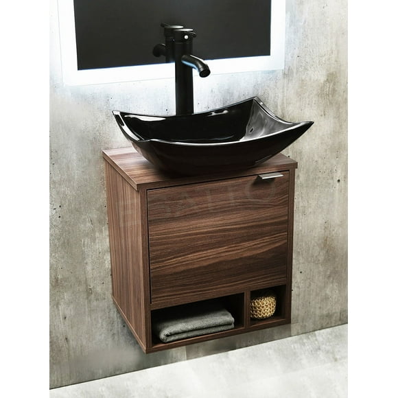 Esatto mueble para baño lavabo negro DCTB Stylo N