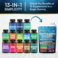 thumbnail image 5 of Parrox Corti-Smooth Cortisol Support Gummies with Magnesium, L-Theanine, Ashwagandha, Phosphatidylserine, Bacopa Monnieri, Lions Mane, Ginkgo Biloba, Valerian Root (Mixed Berry Flavor - 3 Pack), 5 of 9