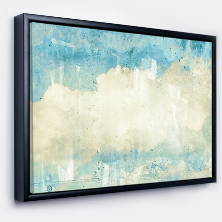 DESIGN ART Designart 'Sky on Wall Texture' Abstract Framed Canvas Artwork
