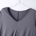 thumbnail image 6 of Fanxing Womens Nightgown Built in Bra Sleepwear Sleeveless Sleep Shirt V Neck Lace Nightshirts Gray,XL, 6 of 6