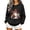 Black, variant on Women Cute Ghost Pumpkin Rose Graphic Crewneck Sweatshirt Halloween Pullover Top for Holiday