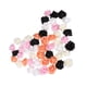 thumbnail image 2 of 50 rosas artificiales de imitación, adornos de flores realistas para ramos de boda, dulces, flores decorativas (blanco, naranja, blanco lechoso, negro, rosa claro, 10 unidades cada una), 2 of 5